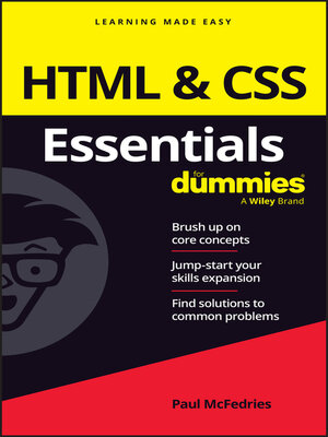 cover image of HTML & CSS Essentials For Dummies